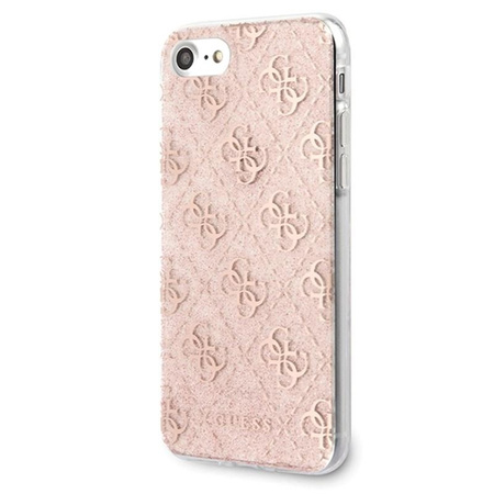 Guess 4G Glitter - iPhone SE 2020 / 8 / 7 Case (Pink)