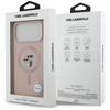 Karl Lagerfeld Silicone Karl & Choupette Ring MagSafe - Case iPhone 17 Pro Max (pink)