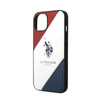 US Polo Assn Tricolor Embossed - pouzdro pro iPhone 14 (bílé)