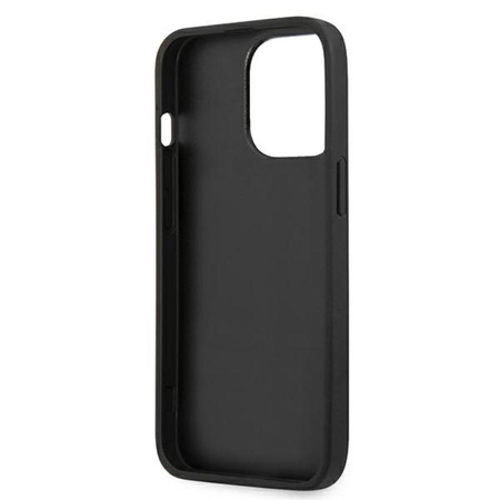 Guess Croco Stamp Lines - Coque iPhone 13 Pro Max (noir)