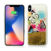 Zizo Liquid Glitter Star Case - pouzdro pro iPhone X (Motýli)