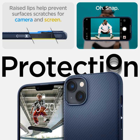 Spigen Mag Armor - tok iPhone 15 Plus / iPhone 14 Plus készülékhez (sötétkék)