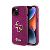 Guess Glitter Script Big 4G - iPhone 15 Tasche (lila)