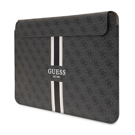 Guess 4G Printed Stripes Computer Sleeve - pouzdro na 14" notebook (černé)