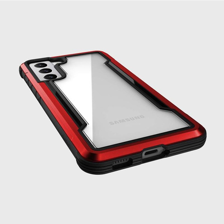 X-Doria Raptic Shield - Samsung Galaxy S21 alumínium tok (antimikrobiális védelem) (piros)