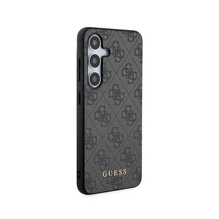 Guess 4G fém arany logó - Samsung Galaxy S24 tok (fekete)