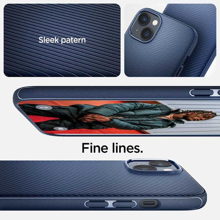 Spigen Mag Armor - Case for iPhone 15 Plus / iPhone 14 Plus (Navy blue)