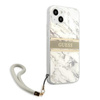 Guess Marble Strap - pouzdro pro iPhone 13 Mini (šedé)