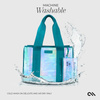 Case-Mate Large Travel Tote Bag – Waterproof Shoulder Bag with Phone Pouch (Emerald Blue Soap Bubble)
