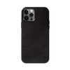 Crong Essential Cover Magnetic - iPhone 12 / iPhone 12 Pro MagSafe étui en cuir (noir)