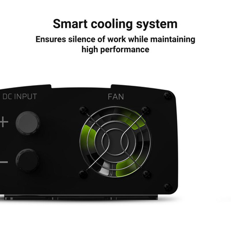 Green Cell - Feszültség átalakító Inverter 12V - 230V 1000W/2000W tiszta szinuszhullám 1000W/2000W
