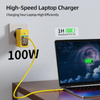 WEKOME WP-U155 Tint Series - Super rychlá nabíječka 2x USB-C a USB-A GaN 100W (žlutá)