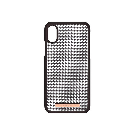 Nordic Elements Saeson Idun - Materiálové pouzdro pro iPhone Xs / X (tmavě hnědý vzor 2)