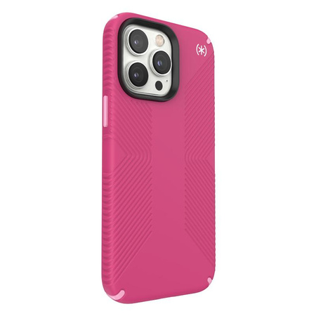 Speck Presidio2 Grip MagSafe - Csúszásgátló tok iPhone 14 Pro Max készülékhez (Digitalpink / Blossompink / Fehér)