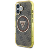 Guess IML Metal Glitter 4G Circle Triangle MagSafe - Case for iPhone 16 (brown)