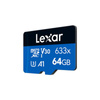 Lexar - MicroSDXC 4K UHD memory card 64 GB capacity
