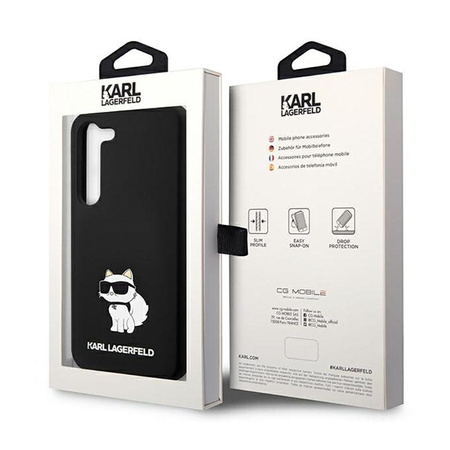 Karl Lagerfeld Silikon NFT Choupette - Samsung Galaxy S23+ Tasche (schwarz)