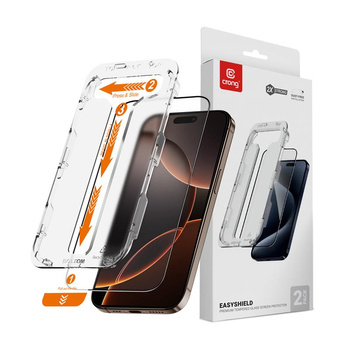 Crong EasyShield 2-Pack - Tvrzené sklo pro iPhone 16 Pro Max (2 kusy)