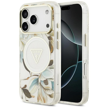 ETUI DO IPHONE 17 PRO MAX do MAGSAFE GUESS KWIATY ORYGINALNE ELEGANCKIE