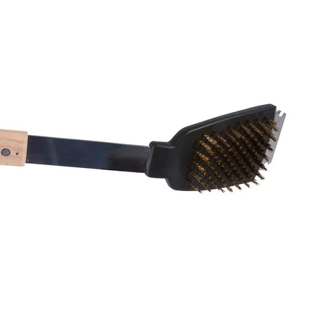 BBQ - brosse de nettoyage de grill 2en1 brosse et grattoir