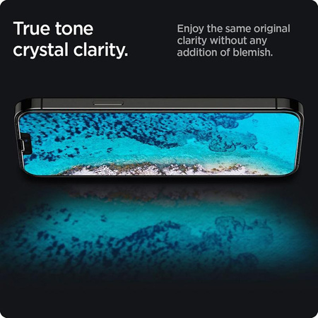 Spigen Glas.TR Slim Privacy - Szkło hartowane z filtrem prywatyzującym do iPhone 14 / iPhone 13 Pro / iPhone 13