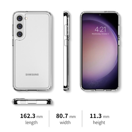 Kryt Crong Crystal Shield - pouzdro pro Samsung Galaxy S23+ (průhledné)