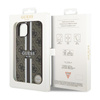 Guess 4G Printed Stripes MagSafe - Case for iPhone 14 Plus (Brown)