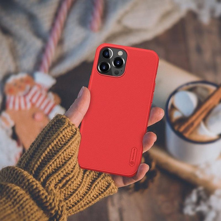 Nillkin Super Frosted Shield Pro - Coque pour Apple iPhone 13 Pro Max (Rouge)