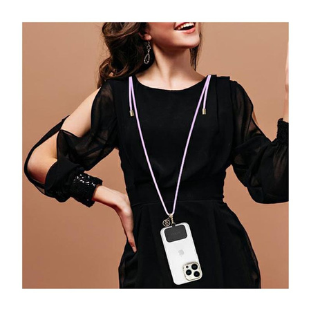 Guess CBDY Cord Nylon 4G Metal Charm - Universal Handyband (lila)