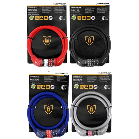 Dunlop - Fahrradschloss (Grau)