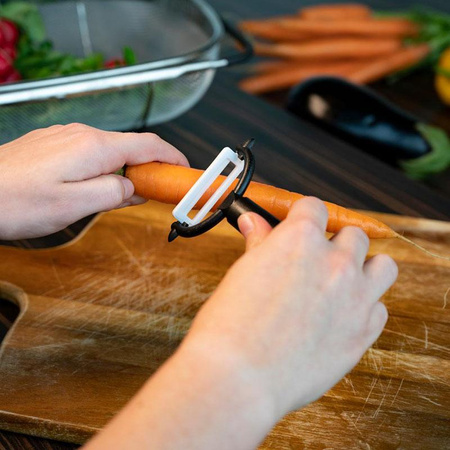 Alpina - Set de 6 couteaux INOX en acier inoxydable. (noir)