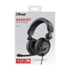 Trust Como - Headset mit Mikrofon (Schwarz)