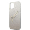 Guess Glitter Gradient Script - iPhone 12 / iPhone 12 Pro Case (Gold)
