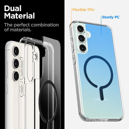 Spigen Ultra Hybrid OneTap Ring MagSafe - Schutzhülle für Samsung Galaxy S23 FE (Schwarz)