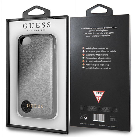 Guess Iridescent - Pouzdro pro iPhone 8 / 7 (černé)