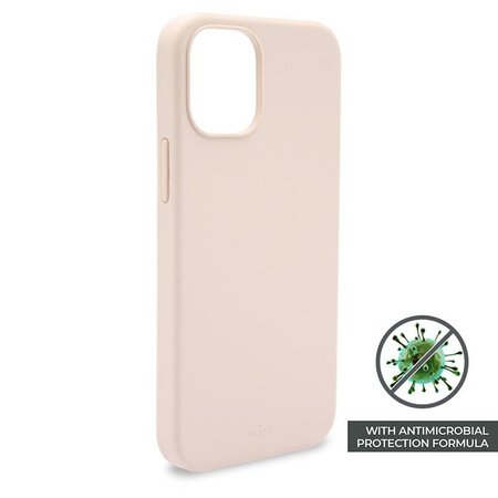 PURO ICON Cover - pouzdro pro iPhone 12 Pro Max s antimikrobiální ochranou (pískově růžové)