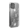 Guess Liquid Glitter Hearts - iPhone 11 Pro tok (ezüst)