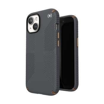 Speck Presidio2 Grip - Etui iPhone 16e / iPhone 15 / iPhone 14 / iPhone 13 (Charcoal Grey / Cool Bronze / White)