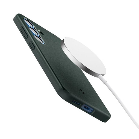 Spigen Thin Fit MagSafe - pouzdro pro Samsung Galaxy S25 (Abyss Green)