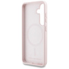 Karl Lagerfeld Silicone Double Tête et Cercle MagSafe - Etui Samsung Galaxy S25 (rose)