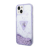 Guess Liquid Glitter Triangle Logo Case - iPhone 14 Plus Case (purple)