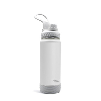 PURO Outdoor - Thermoflasche aus Edelstahl 500 ml (Hellgrau)