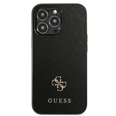 Guess 4G Small Metal Logo - Hülle für iPhone 13 Pro (Schwarz)