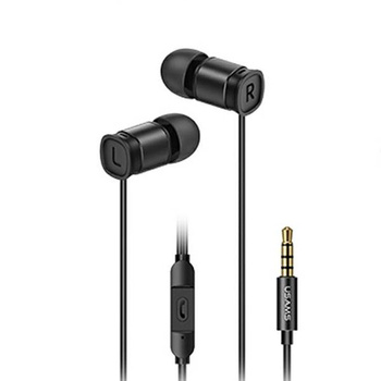 USAMS EP-46 - 3.5 mm stereo jack headphones (black)