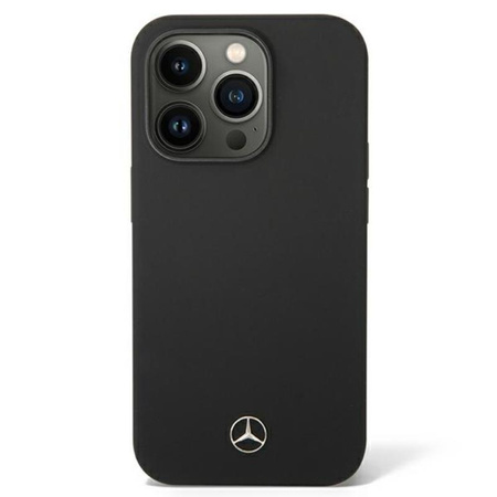 Mercedes Silicone Line MagSafe - iPhone 14 Pro Tasche (schwarz)