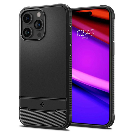 Spigen Rugged Armor MagSafe - pouzdro pro iPhone 15 Pro (matně černé)