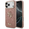 Guess Fixed Glitter Big 4G Metal Frame - Case iPhone 17 Pro Max (pink)