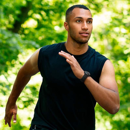 Spigen Rugged Band - Pasek do Samsung Galaxy 4 / 4 Classic / 5 / Active 2 / Huawei Watch GT 2 42 mm (Czarny)