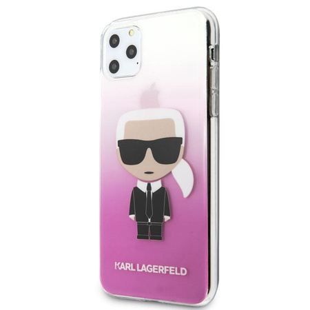 Karl Lagerfeld Iconic Karl Gradient - iPhone 11 Pro Max Tasche (rosa)