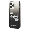 Karl Lagerfeld Gradient Ikonik Karl & Choupette - iPhone 13 Pro Max Tasche (schwarz)